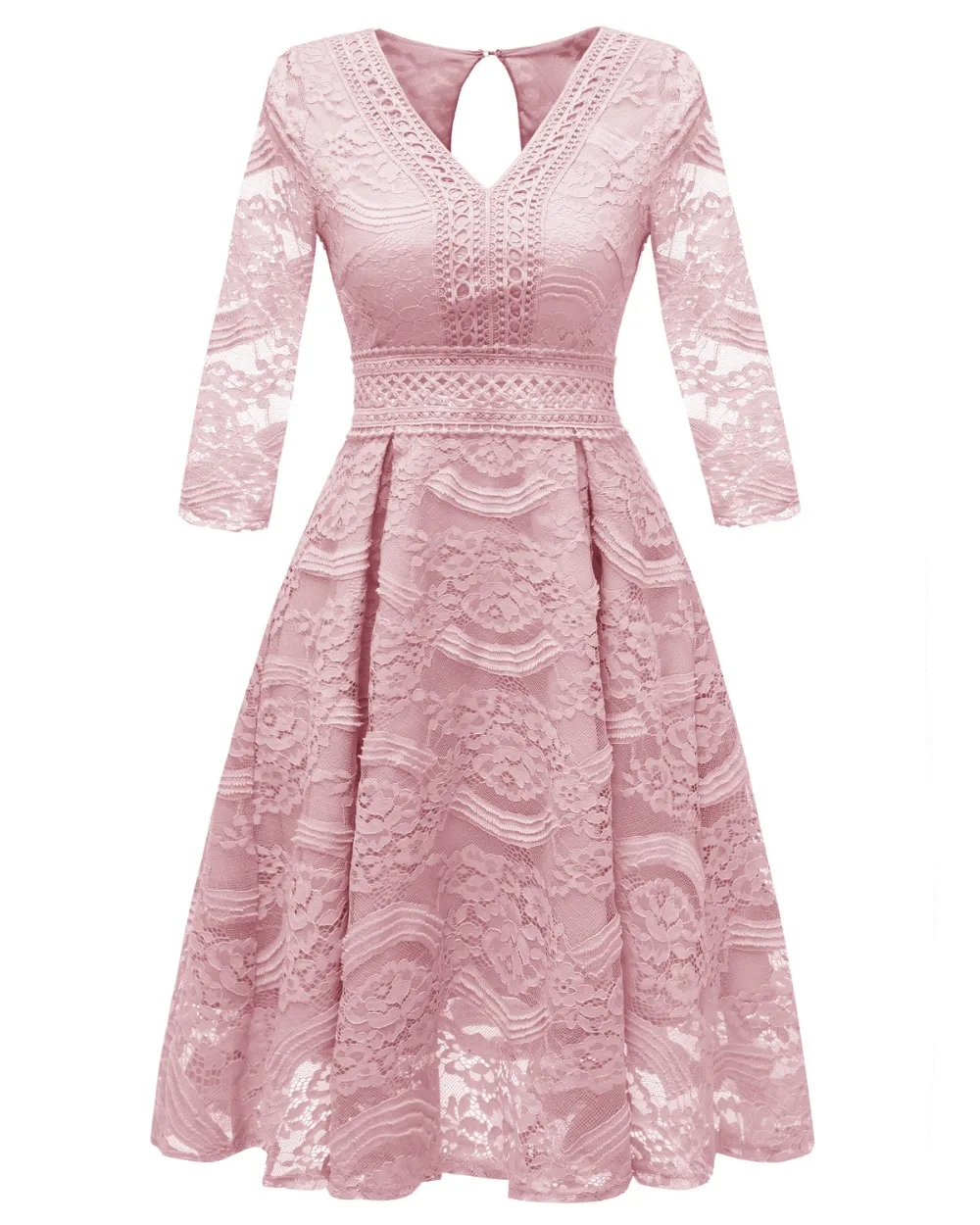 Винтажные кружевные платья с вышивкой для выпускного вечера вечерние платья до колен с v-образным вырезом коктейльные платья с длинными рукавами DQG638