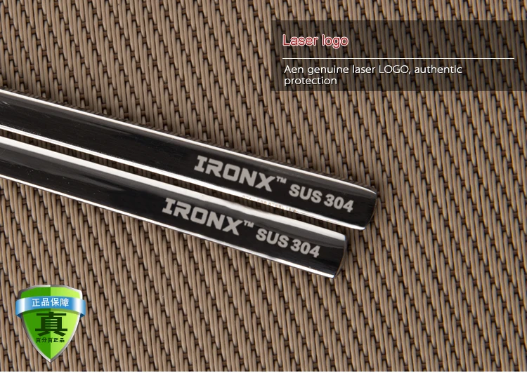 IRONX плоские палочки для еды из нержавеющей стали корейские палочки для ЧОПа многоразовые металлические палочки для еды для детей и взрослых(1 пара