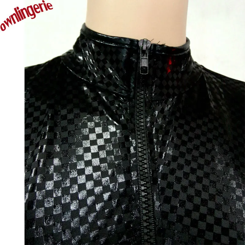 Бесплатная доставка сексуальное женское белье из ПВХ с мокрым внешним видом боди