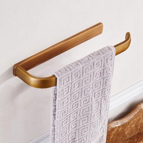 towel holder Античный бронзовый набор аксессуаров для ванной комнаты держатель для мыла держатель для полотенец туалетная щетка держатель для туалетной бумаги EL2001 - Цвет: towel holder