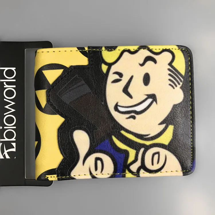 Лидер продаж короткий кошелек с героями игры Fallout 4 Vault Boy держатель для карт из