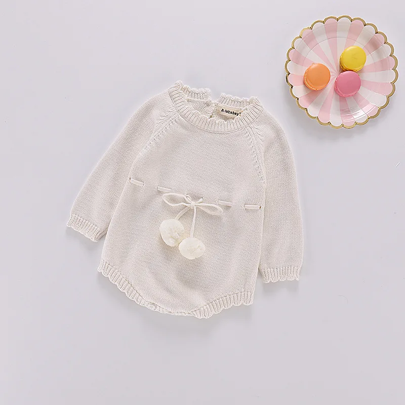 2018 оптовая продажа для мальчиков и девочек вязаные Комбинезоны на осень зиму