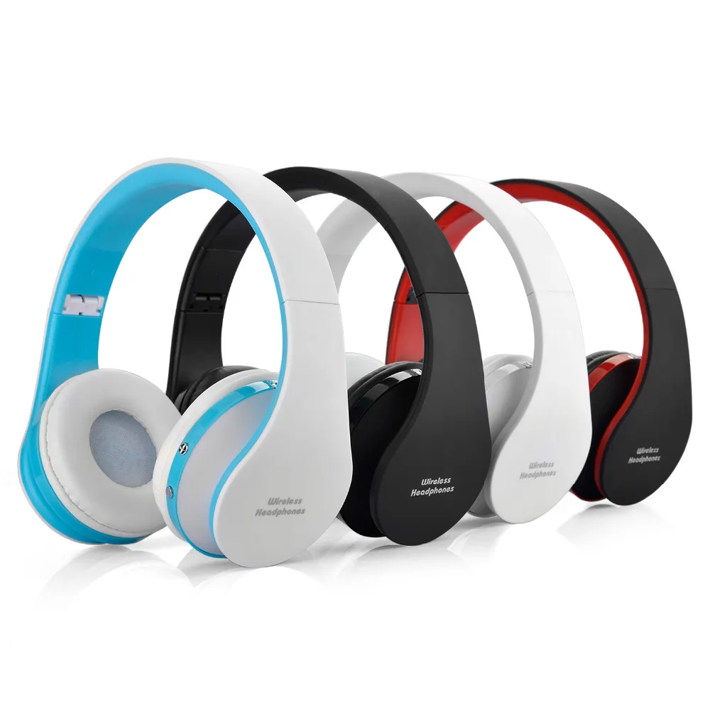 Беспроводной наушники Bluetooth Шум шумоподавления гарнитуры стерео Складная ПК с