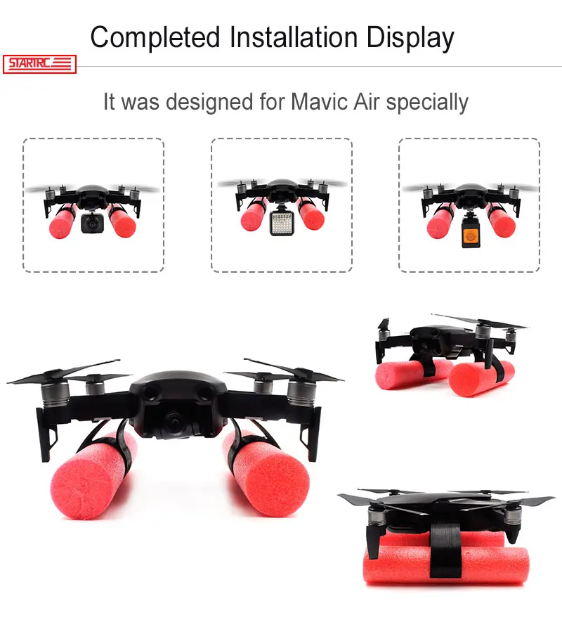 DJI Mavic Air Расширенный посадочный механизм тренировочный комплект не может плавать на воде для mavic air Аксессуары