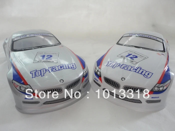 Ewellsell 042 190 мм ПВХ Окрашенный корпус 1/10 для 1:10 RC автомобиль белый/серебристый 2