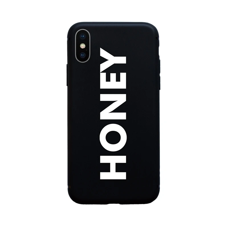 B Soft HONEY Классный мягкий чехол для телефона для iPhone 11Pro Max 7 8 Plus 6 6S Plus 5 SE X XS Max XR Phone MOM BOSS HONEY Cover Fundas Coque Shell - Цвет: B Soft HONEY