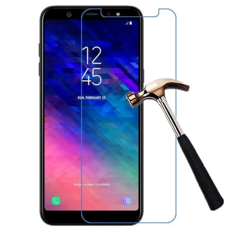 2 шт. закаленное стекло для samsung Galaxy A6 2018 защитная пленка | Мобильные телефоны и