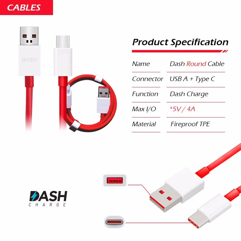 Оригинальное автомобильное зарядное устройство для Oneplus 5/3 Dash, адаптер 5 В/4 а, зарядный кабель usb type C, Оригинальная быстрая зарядка для One Plus 3 Three