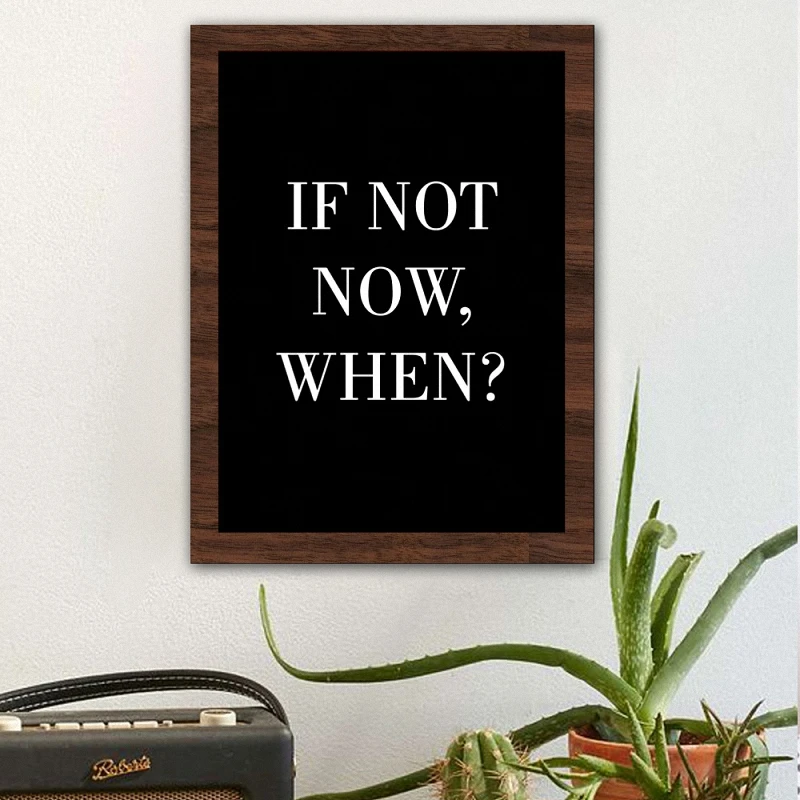 Haochu Минималистичная черно-белая мотивирующая типография напечатанные на экране