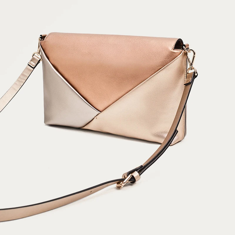 Coofit Для женщин Курьерские сумки клатч конверт откидной крышкой Crossbody Сумка Кожа PU