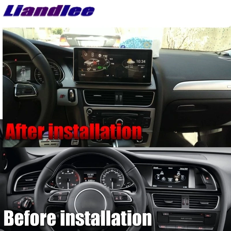 Liandlee автомобильный мультимедийный плеер NAVI 10,25 дюймов для Audi A4 A4L B8 8K 2008~ MMI автомобильный стиль Радио Стерео gps навигация
