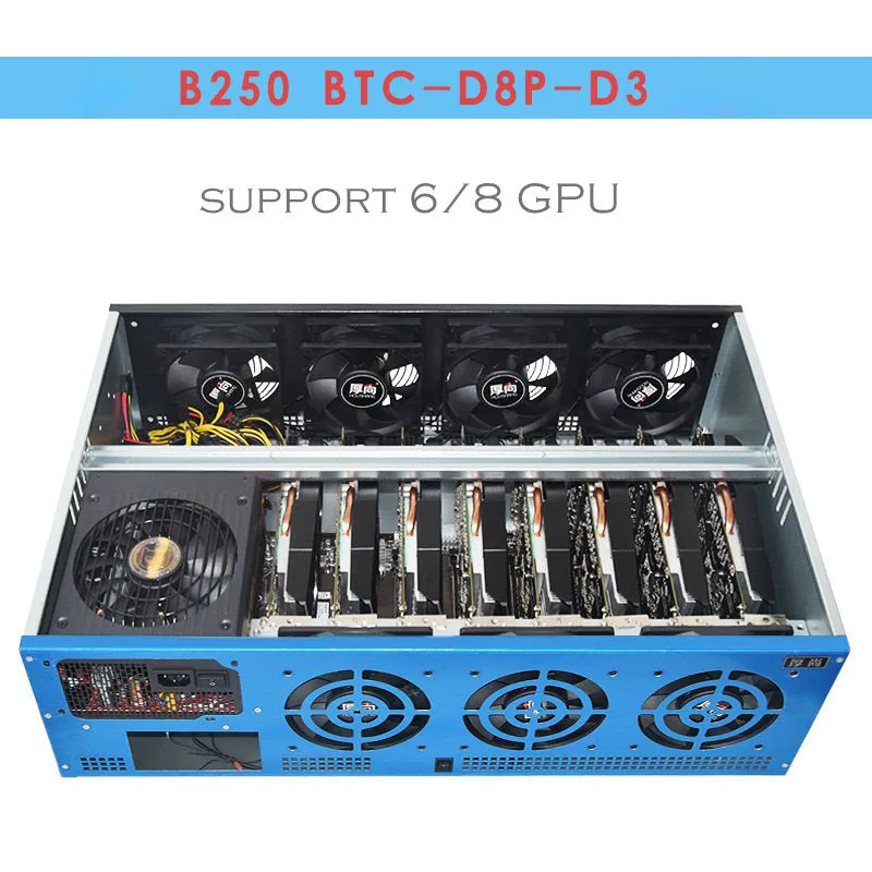 B250 BTC mining rig чехол USB miner sever rack корпус крипто монета алюминиевая рамка Mmcoin ETH и т. д. XMR gtx1080 1080ti RX480 RX570