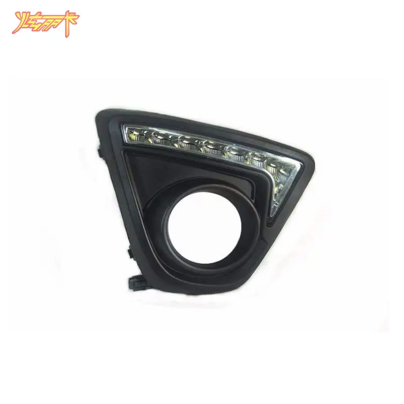 

Free shipping LED Car DRL Daytime Running Lights with Dimmer function for 2012 Mazda CX-5,cx5,cx 5, Fog lamp matt black