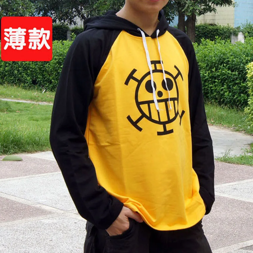 Аниме ONE PIECE Trafalgar D Water Law Cute Hoody осень-весна тонкая хлопковая Повседневная
