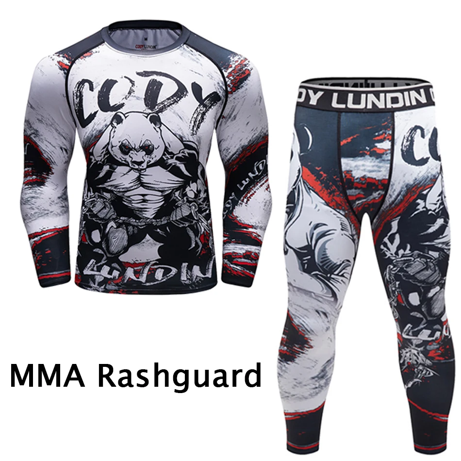 Mma футболки+ брюки мужские боксерские шорты Рашгард ММА кикбоксинг наборы Муай Тай длинный рукав Фитнес Спорт джиу джитсу боксео майки