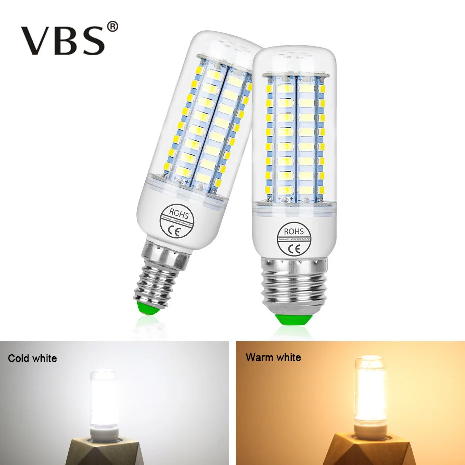 Светодиодная лампа E27 220 В SMD 5730 E14 LED светильник 24 36 48 56 69 72 s лампочка кукуруза