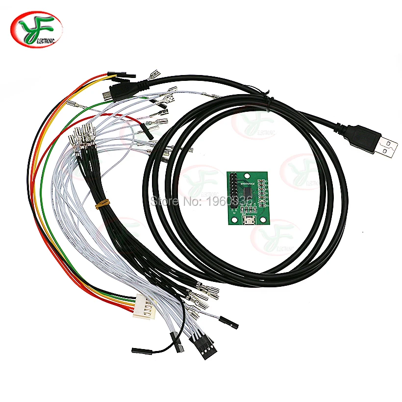Нулевая задержка USB для ПК PS3 Raspberry Pi аркадный кодер Jamma MAME джойстик кодер XM-08 1 игроков игры PCB