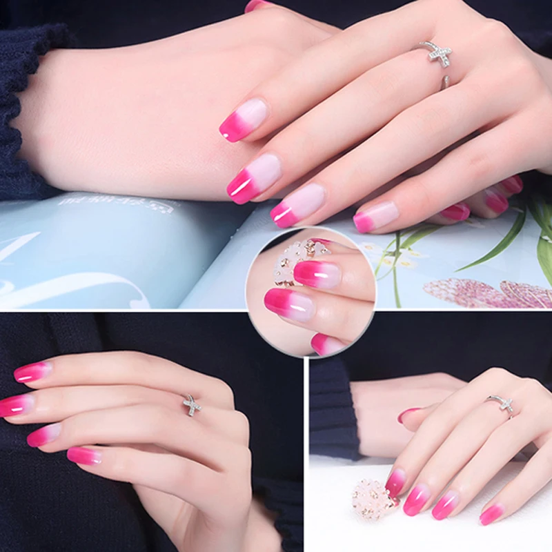 Lulaa УФ лака для ногтей Температура изменить лак длительный светодио дный Краски