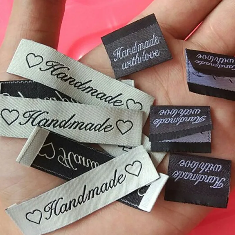 20 шт в наличии распродажа ручной работы с любовью полиэфирная ткань тканые