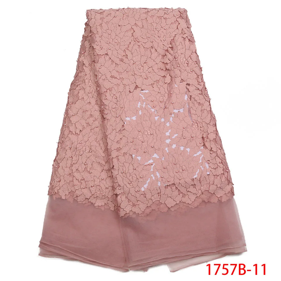 Лук последнее нигерийское Тюлевое кружево 2019 французский чистая Бисером