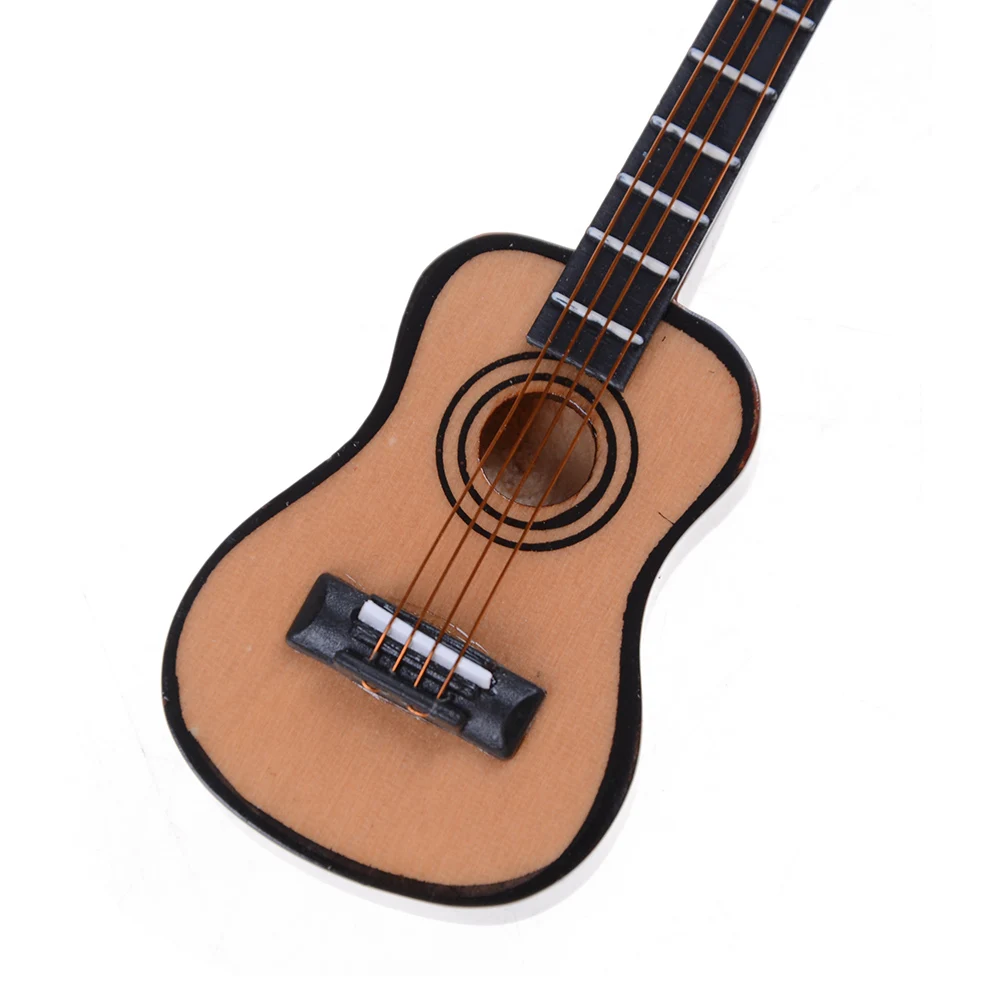 Кукольный домик Миниатюрный гитарный инструмент DIY часть домашний декор детский