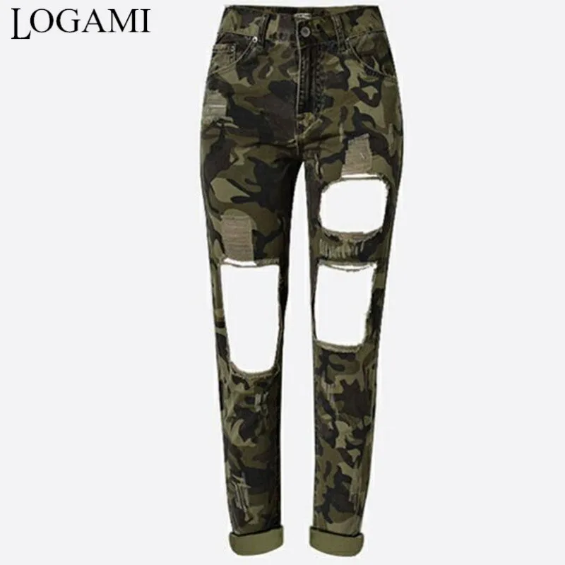 LOGAMI камуфляжные женские узкие джинсы с завышенной талией|Узкие джинсы| |