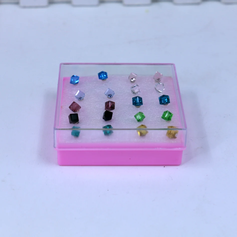 Бесплатная доставка модные ювелирные изделия яркие цветные хрустальные кубики