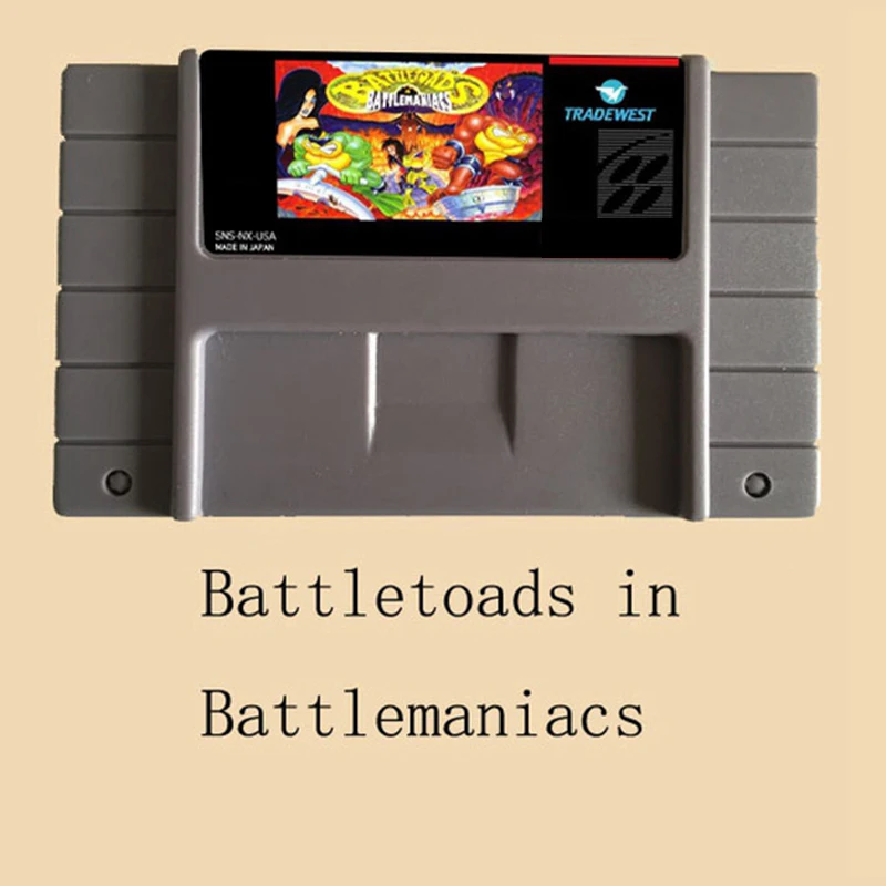 Battletoads в Battlemaniacs 16 бит большая серая игровая карта для игроков NTSC/PAL|games card games|16 bit16