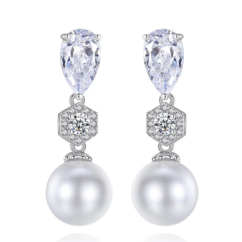 LIffly Модные украшения Кристаллические серьги-гвоздики очарования Женский простой дизайн Аксессуары Красивый подарок на день рождения, помолвку или памятную дату.