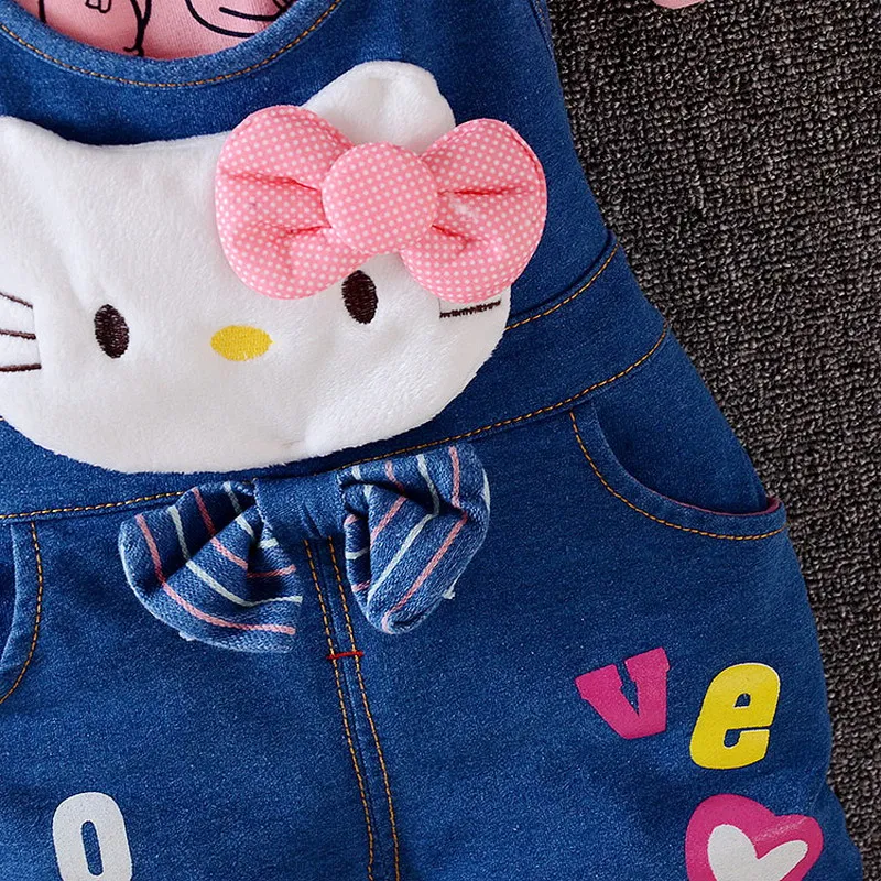 Лидер продаж новые комплекты для маленьких девочек весна 2019 Детская футболка с