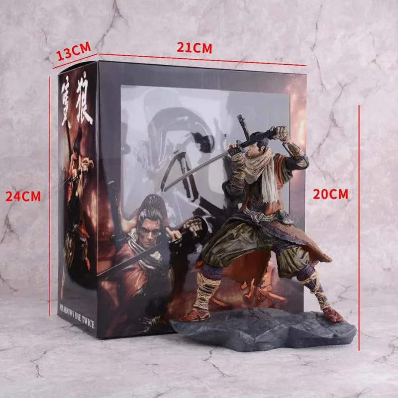 Аниме 20 см SEKIRO тени Die Twice игровые Фигурки ПВХ игрушечные лошадки рисунок