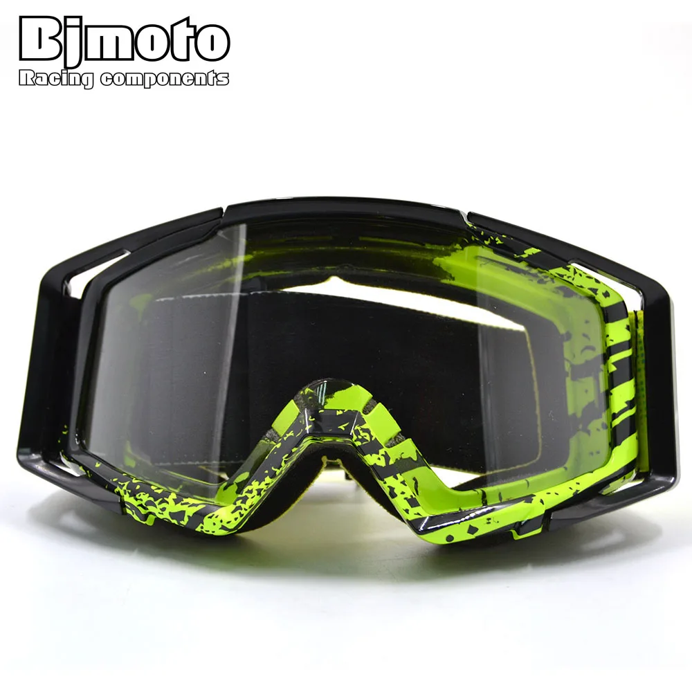 Очки для мотокросса BJMOTO мотоциклетные очки Google ATV с прозрачными линзами лыжного