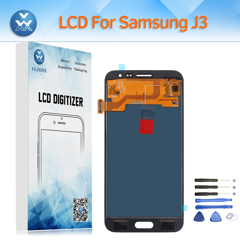 Регулируемая Яркий ЖК дисплей Экран для samsung Galaxy J320 J3 2016 SM J320FN J320M J320H/DS Дисплей