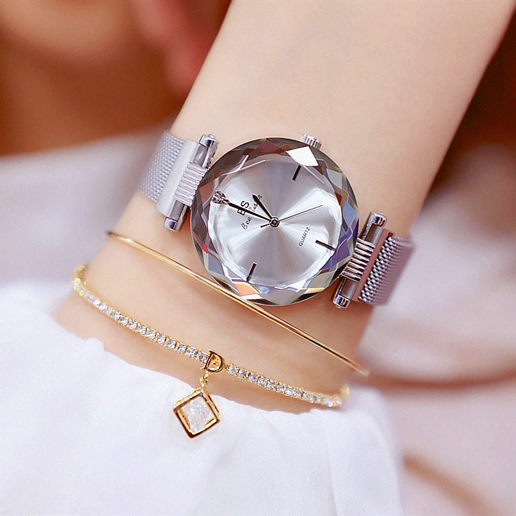 

Women Watches Fashion Diamond Ladies Watch Luxury Brand Rose Gold Stainless Steel Watch Quartz WristWatch Montre Femme Clock