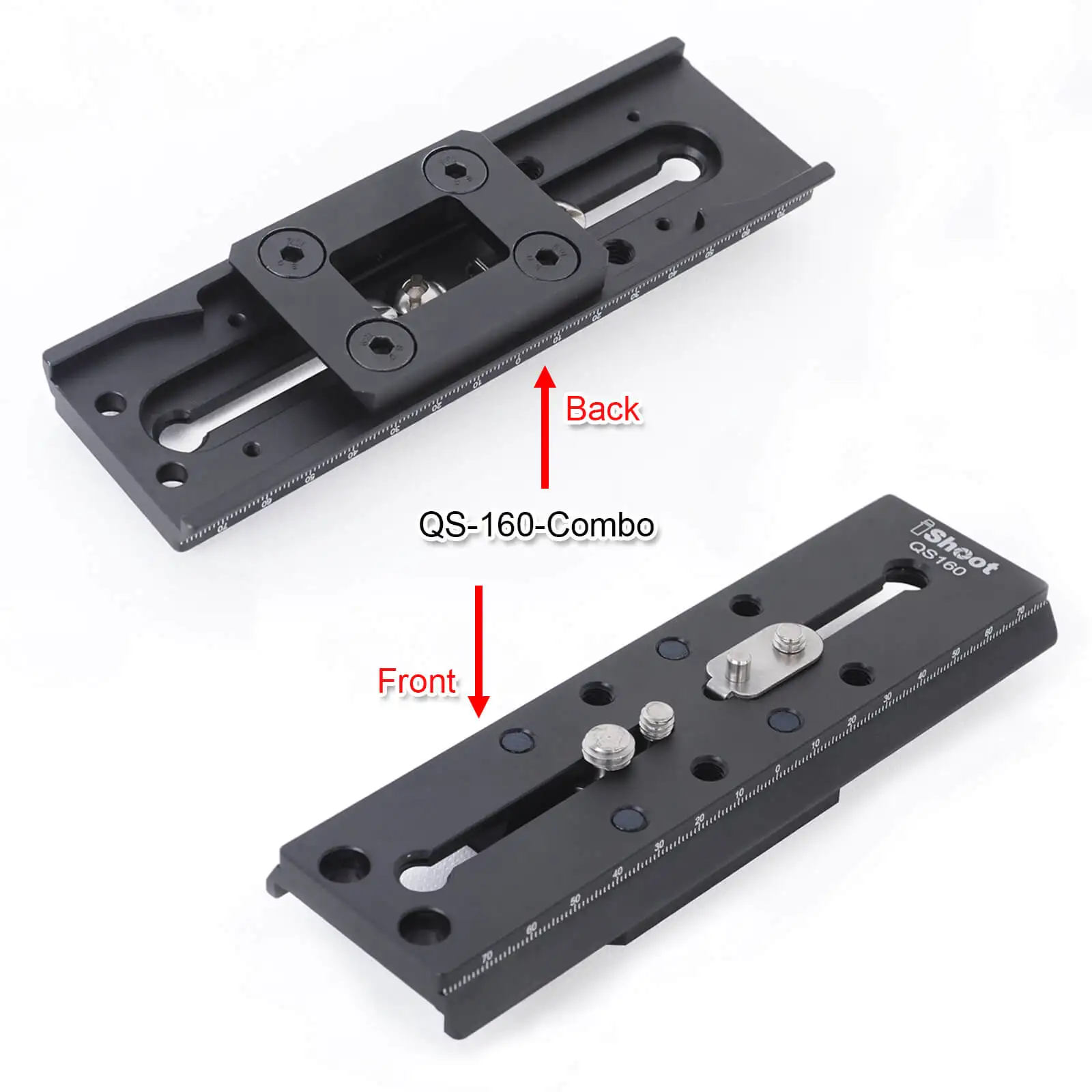 Long Lens Support and Quick Release Plate for Fluid Head Manfrotto 500 700, Sachtler FSB 10/8/6,DV2/8/10SB/12SB,V14/18/ACE XL