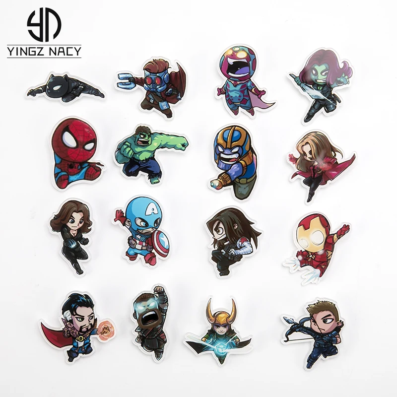 Marvel Badges Avengers Brooch Pins Thor Pin Movie Endgame Jewelry Iron Man Captain America Spiderman Brooches For Women Men Gift