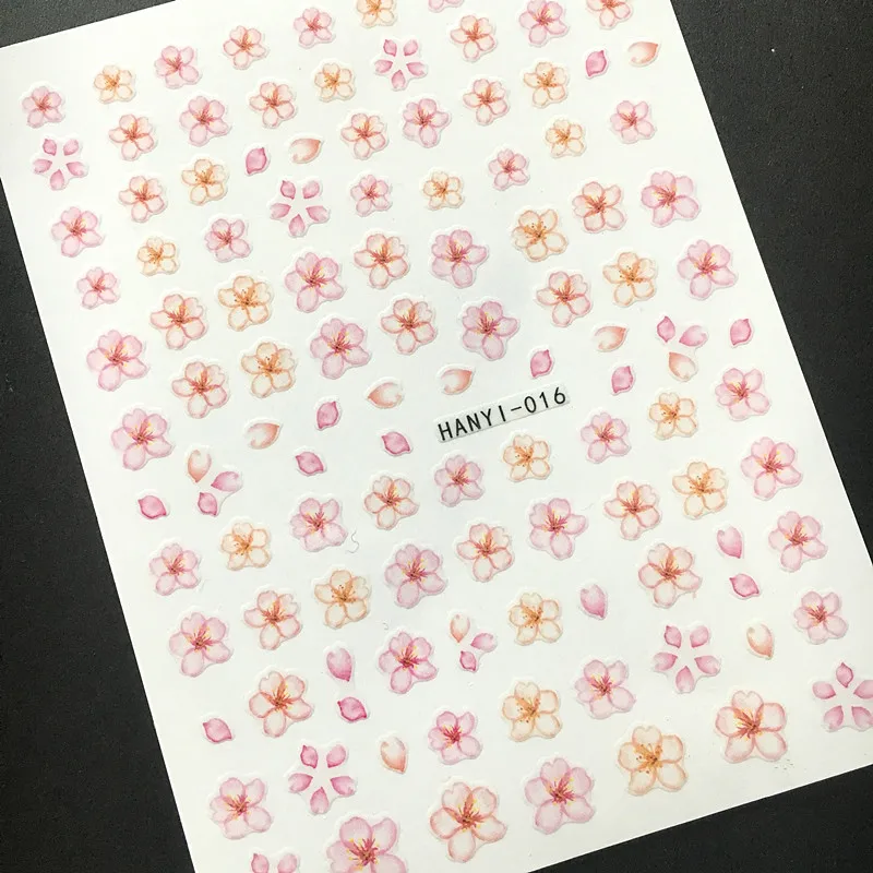 Hanyi-16 Новейшие 3d наклейки для дизайна ногтей SOLONAIL hanyi-19 flower-19 Stamp шаблон Переводные картинки инструмент DIY Инструменты для украшения ногтей - Цвет: Hanyi-16
