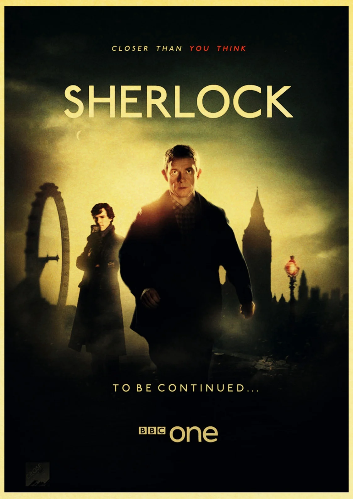 E078 Шерлок Холмс Американский сериал Ретро плакат наклейка домашний декор Настенная Наклейка художественная живопись - Цвет: E078