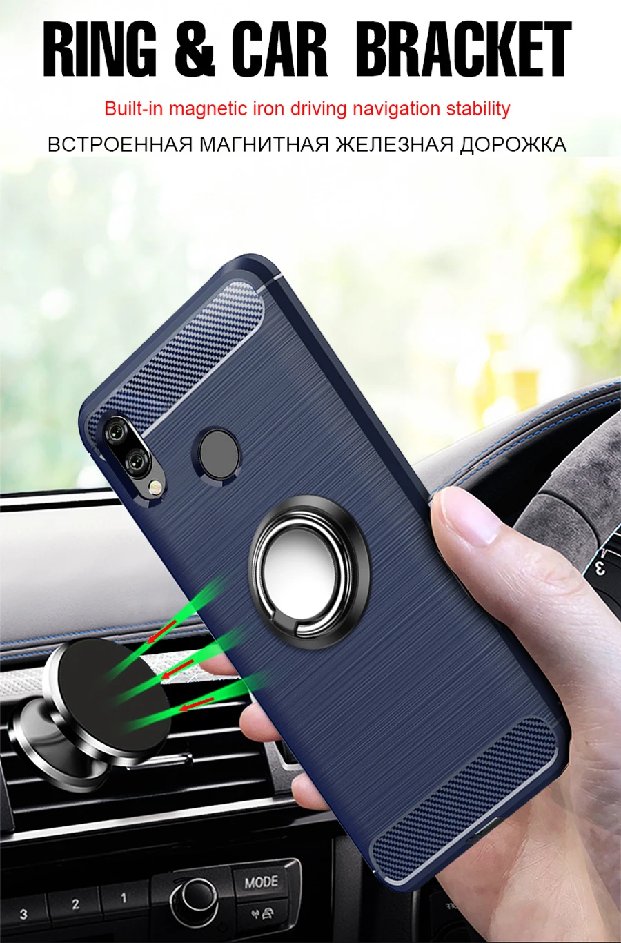 Xiaomi Redmi 7 чехол противоударный армированный резиновый силиконовый Жесткий PC чехол для телефона для Xiaomi Redmi 7 задняя крышка для Xiaomi Redmi 7 Fundas
