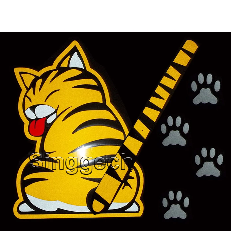 BOOMBLOCK автомобильный Стайлинг стеклоочиститель мультяшный Кот стикер для Mercedes Benz