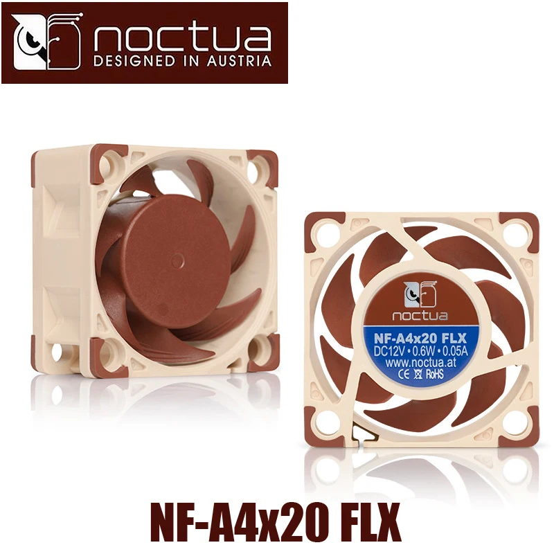 Вентилятор охлаждения для компьютера Noctua вентилятор 40X40X20mm FLX 40mm 5000 RPM 14 9