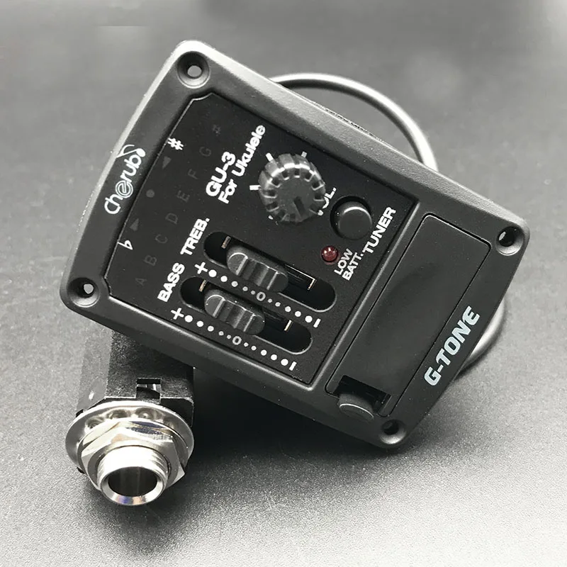 2 Band GU-3 Херувим G тон GT-6/5/4/3 3-полосный 4-полосный акустической гитары эквалайзер с тюнером ra предусилитель пьезо звукосниматель для народная Гавайская гитара - Color: 2 Band GU-3