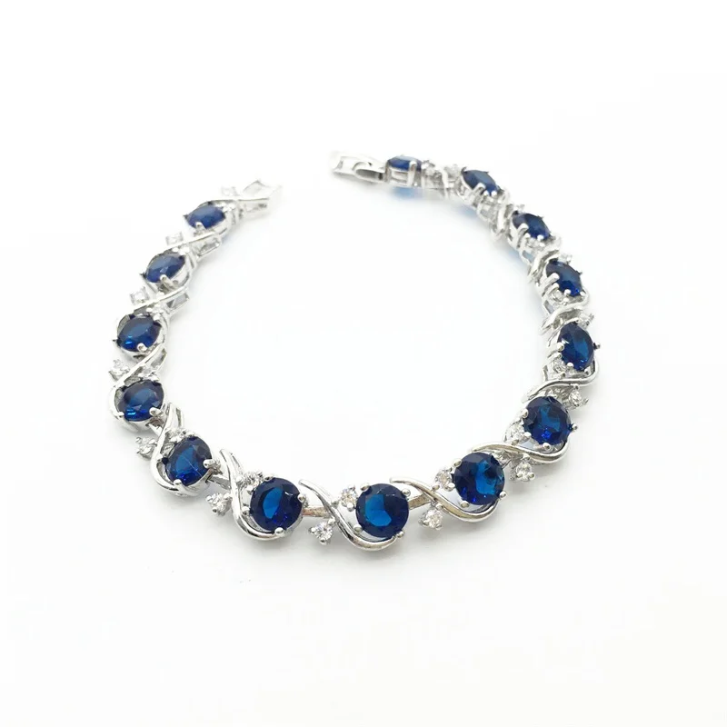 Новое поступление 2015 специальные Перидот Монтана синий кристалл AAA циркон