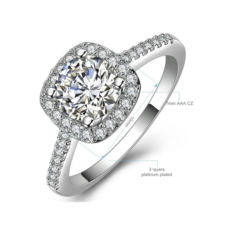 CC Ювелирные Модные кольца для женщин ювелирные изделия роскошный золотой цвет