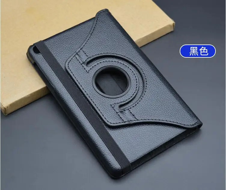 Чехол Funda для samsung Galaxy Tab S5e 10,5 T720 T7252019 для samsung Tab S5e 10,5 360 Вращающийся Чехол-книжка с откидной крышкой из искусственной кожи - Цвет: Черный