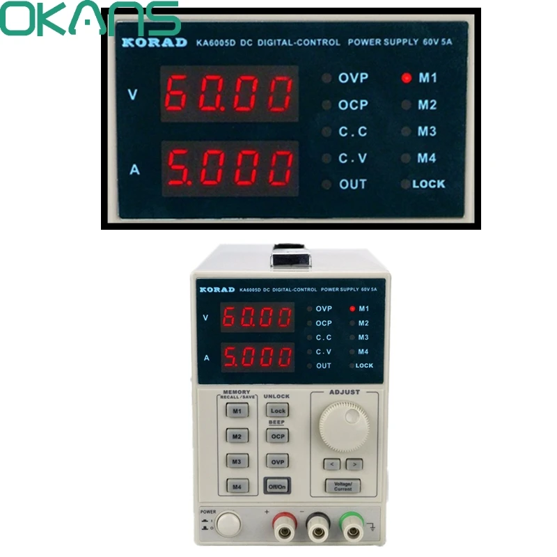 Источник стабилизированного напряжения KORAD KA6005D прецизионный Регулируемый