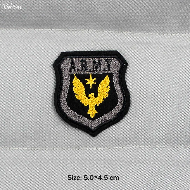1 pcs Тактический боевой дух армии нашивки для одежды вышитые железные на военные значки ВВС DIY декоративная аппликация - Цвет: 1 pcs