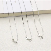 4045505560cm classic basic chain 100 925 sterling silver necklace chain fashion jewelry girls clavicle necklace