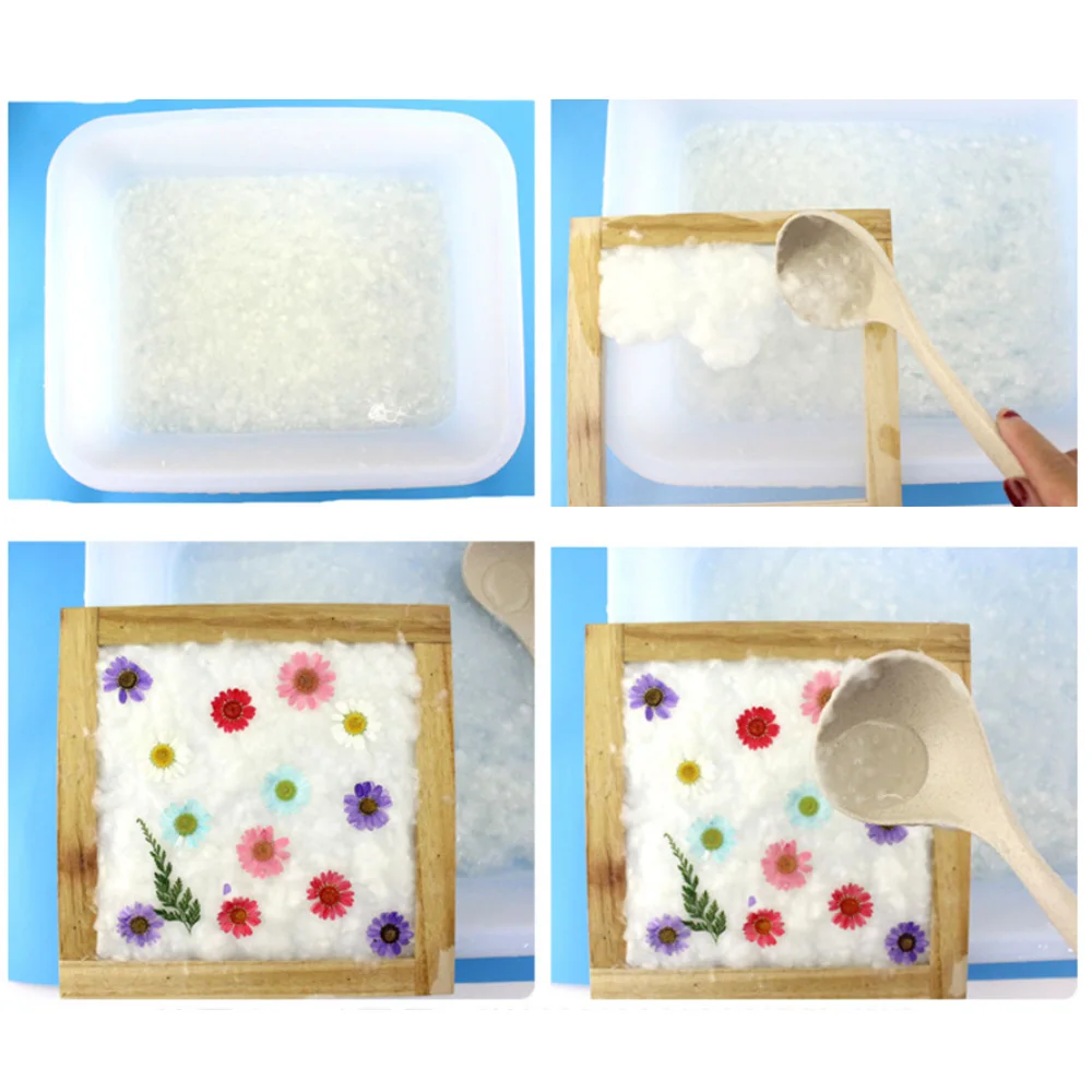 MrY DIY Dried Fiber Mulberry Paper Pressed Natural Leaves Flowers Handmade Kit Ancient Papermaking Method Tool Kits Gift