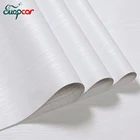 Самоклеящиеся обои из ПВХ с текстурой белого дерева, домашний декор, деревянный шкаф, гардероб, мебель для ремонта, наклейки на стену